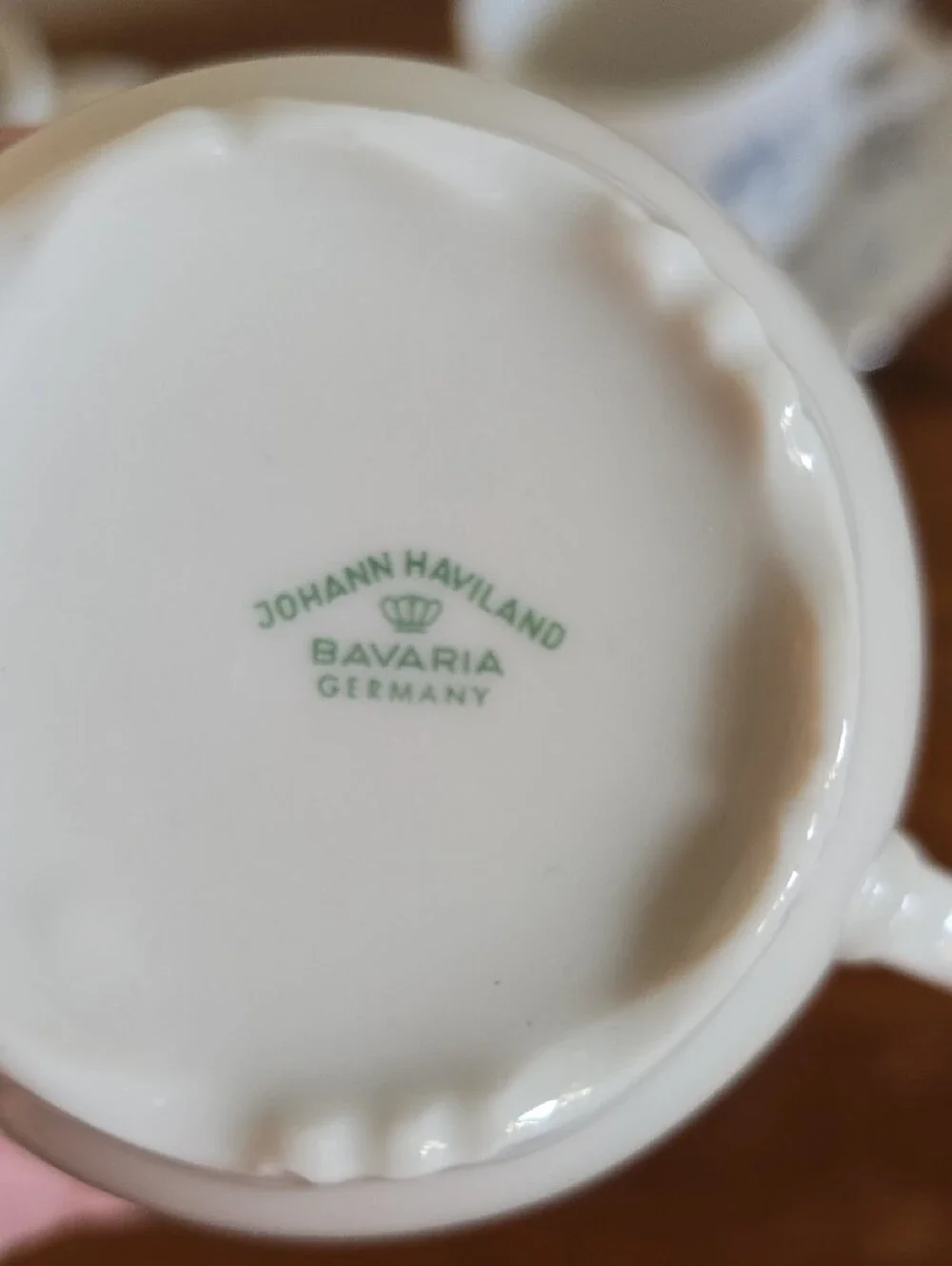 Johann Haviland Bavaria Germany Tea Cup and Saucer Set of 3 Tote 15